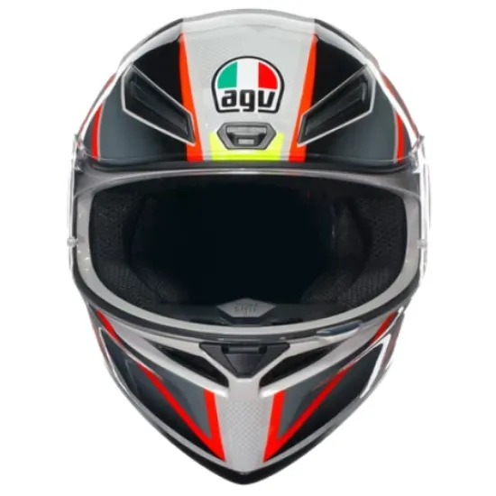 AGV K1 S E2206 BLIPPER GREY/RED – стилна спортна каска с модерен дизайн