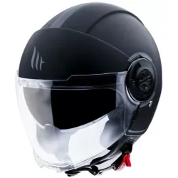 КАСКА ЗА СКУТЕР MT VIALE S SOLID A1 MATT BLACK