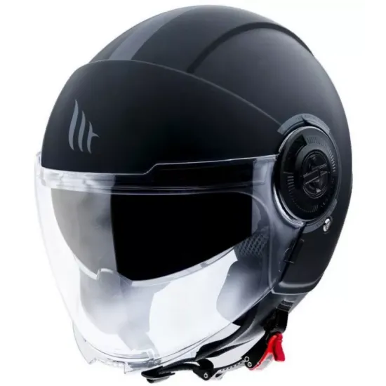 КАСКА ЗА СКУТЕР MT VIALE S SOLID A1 MATT BLACK - Каски за скутер от марка MT