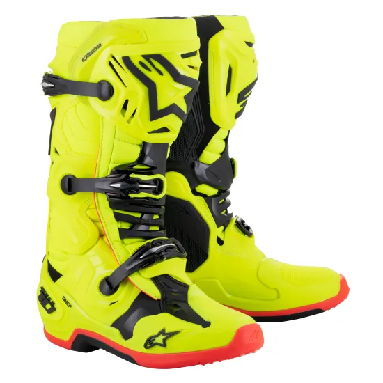 Мотокрос ботуши ALPINESTARS TECH 10 YLW/BK/RD - Мотокрос ботуши от марка Alpinestars