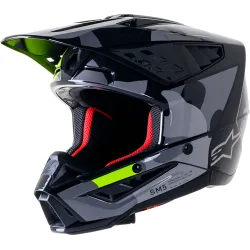 Мотокрос каска ALPINESTARS SM5 ROV2 GY/YLW