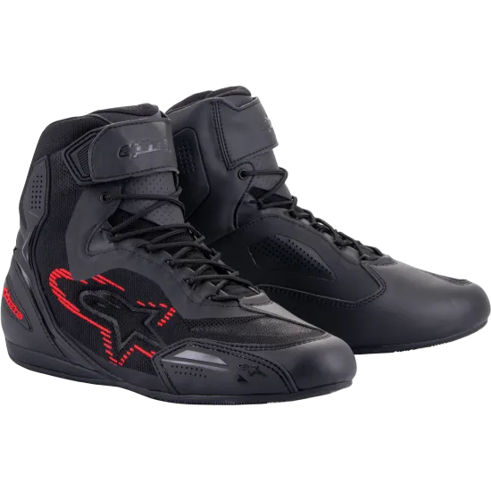 Мото боти ALPINESTARS Faster-3 Rideknit RED/GREY/BLACK – Модерни, устойчиви и защитни обувки за мотоциклетисти