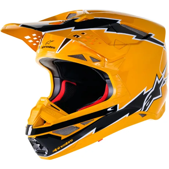 Мотокрос каска ALPINESTARS SM10 AMP BLK/YL - Мотокрос каски от марка Alpinestars