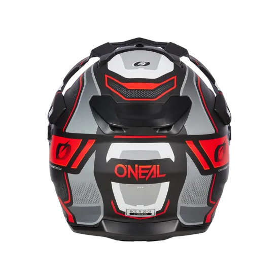 Ендуро каска D-SRS SQUARE V.24 BLACK/GRAY/RED - Мотокрос каски от марка ONeal