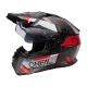 Ендуро каска D-SRS SQUARE V.24 BLACK/GRAY/RED - Мотокрос каски от марка ONeal