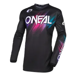 Дамска мотокрос блуза O'NEAL ELEMENT VOLTAGE BLACK/MULTI