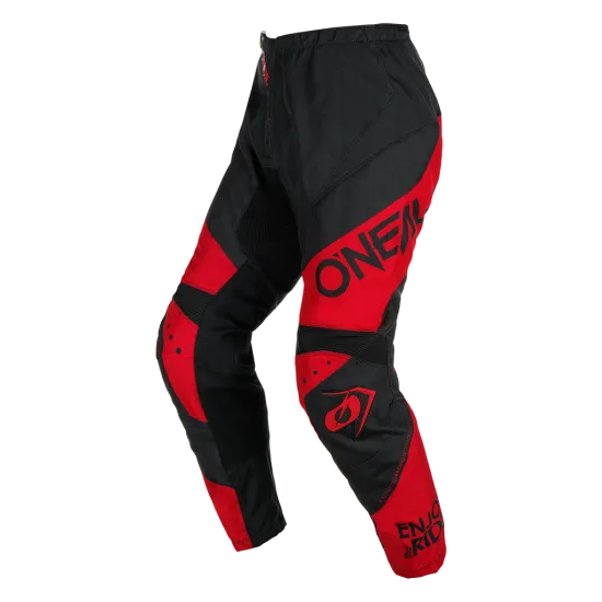 Мотокрос брич ONEAL ELEMENT RACEWEAR BLACK/RED V.24 - Мотокрос брич от марка ONeal