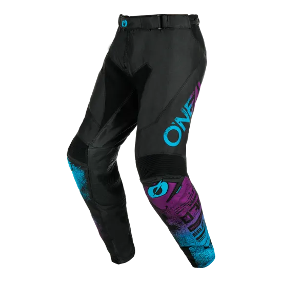 Мотокрос брич ONEAL MAYHEM SCARZ BLACK/BLUE V.24 - Мотокрос брич от марка ONeal