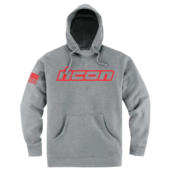 Мото суитшърт ICON Clasicon™ Hoodie GY - Суичъри от марка ICON