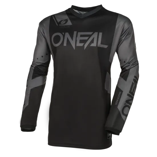 Мотокрос блуза O`NEAL ELEMENT RACEWEAR BLACK/GRAY V.24 - Мотокрос джърси от марка ONeal