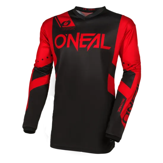 Мотокрос блуза O`NEAL ELEMENT RACEWEAR BLACK/RED V.24 - Мотокрос джърси от марка ONeal