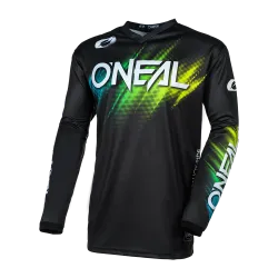 Мотокрос блуза O`NEAL ELEMENT VOLTAGE BLACK/GREEN
