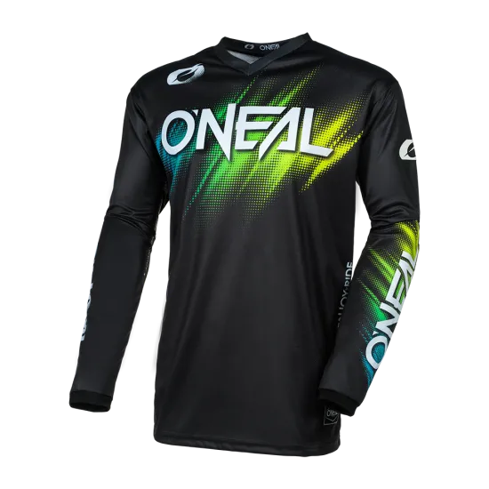 Мотокрос блуза O`NEAL ELEMENT VOLTAGE BLACK/GREEN - Мотокрос джърси от марка ONeal