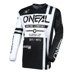 Мотокрос блуза O`NEAL ELEMENT WARHAWK BLACK/WHITE