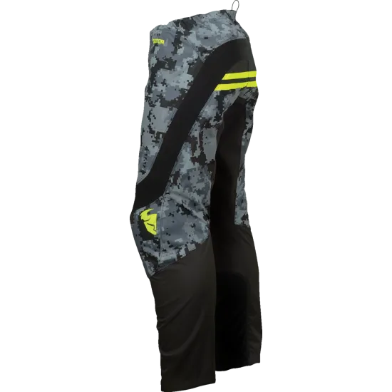 Детски мотокрос брич THOR YOUTH SECTOR DIGI BLACK/ACID - Детски брич панталони от марка Thor