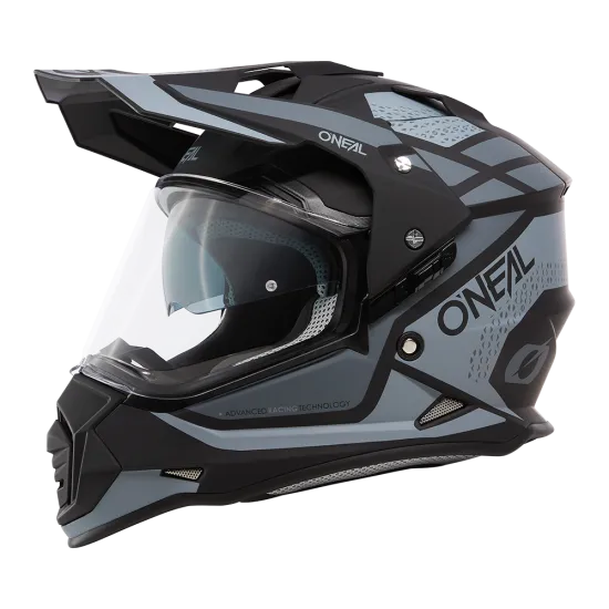 Ендуро каска ONEAL SIERRA II R BLACK/GRAY V.24 - Мотокрос каски от марка ONeal