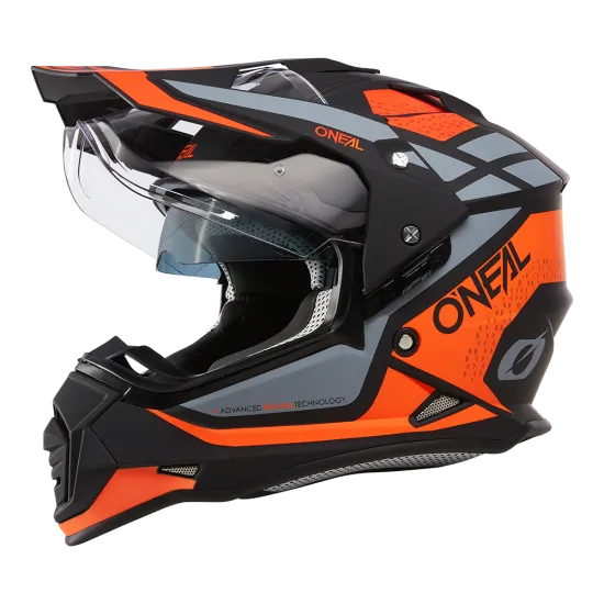 Ендуро каска ONEAL SIERRA II R ORANGE/BLACK/GRAY V.24 - Мотокрос каски от марка ONeal