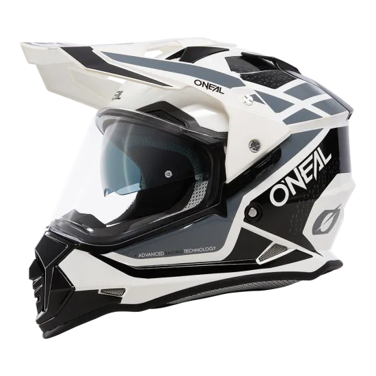 Ендуро каска ONEAL SIERRA II R WHITE/BLACK/GRAY V.24 - Мотокрос каски от марка ONeal