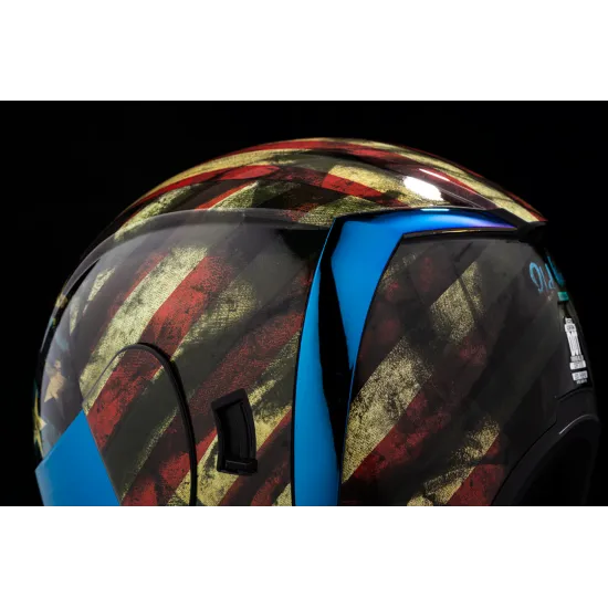 Каска ICON AIRFORM OLD GLORY GL със светещи елементи и Dropshield™ визьор