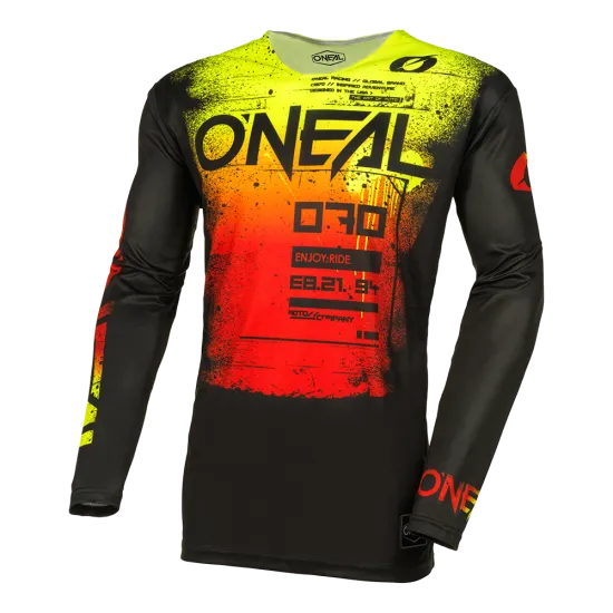 Мотокрос блуза ONEAL MAYHEM SCARZ BLACK/RED V.24 - Мотокрос джърси от марка ONeal