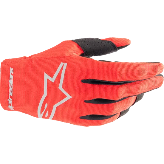 Детски мотокрос ръкавици ALPINESTARS RADAR RED/SL - Детски мото ръкавици от марка Alpinestars