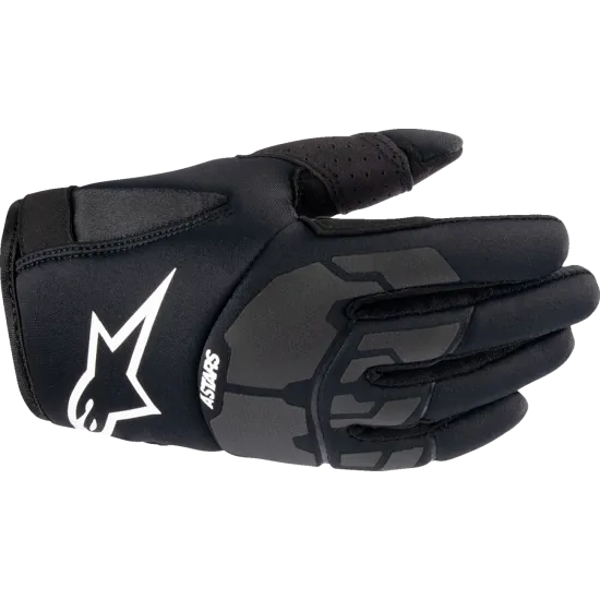 Детски мотокрос ръкавици ALPINESTARS YTH Thermo Shielder BLACK - Детски мото ръкавици от марка Alpinestars