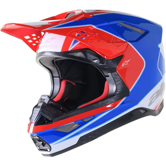 Мотокрос каска ALPINESTARS SM10 AEON RD/BL - Мотокрос каски от марка Alpinestars