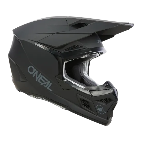 Детска мотокрос каска ONEAL 3SERIES SOLID BLACK V.24 - Детски каски за мотор от марка ONeal
