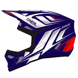 Мотокрос каска O'NEAL 3SERIES VERTICAL BLUE/WHITE/RED V.24