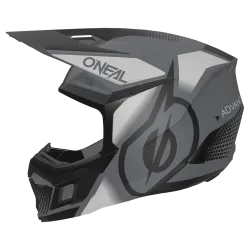 Мотокрос каска O'NEAL 3SERIES VISION BLACK/GRAY V.24