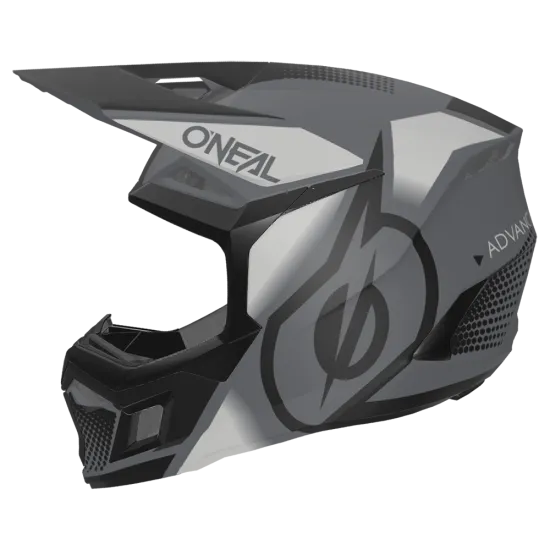 Мотокрос каска ONEAL 3SERIES VISION BLACK/GRAY V.24 - Мотокрос каски от марка ONeal