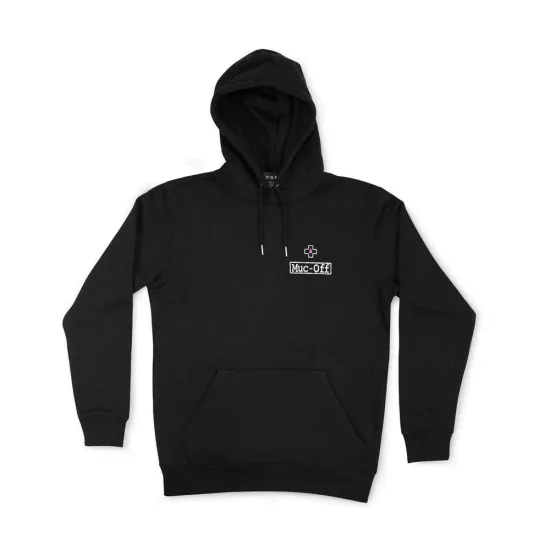 Суитшърт MUC-OFF Black Logo Hoodie – стилен, удобен и издръжлив