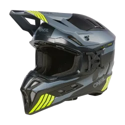 Ендуро каска O'NEAL EX-SRS HITCH BLACK/GRAY/NEON YELLOW V.24