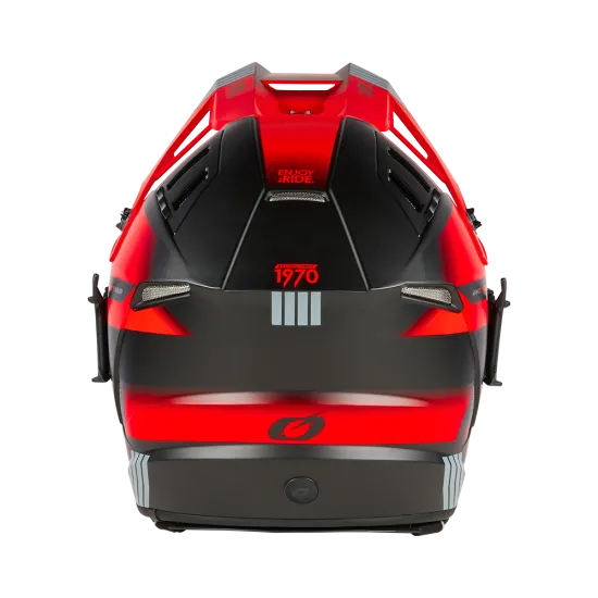 Ендуро каска ONEAL EX-SRS HITCH BLACK/GRAY/RED V.24 - Мотокрос каски от марка ONeal