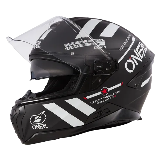 Каска O'NEAL CHALLENGER WARHAWK BLACK/WHITE/RED V.24 – стил и безопасност
