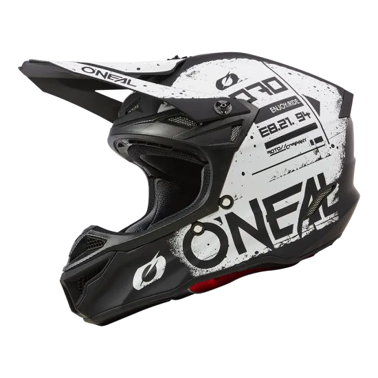 Мотокрос каска ONEAL 5SERIES SCARZ BLACK/WHITE V.24 - Мотокрос каски от марка ONeal