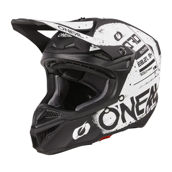 Мотокрос каска ONEAL 5SERIES SCARZ BLACK/WHITE V.24 - Мотокрос каски от марка ONeal
