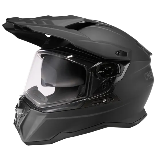 Ендуро каска ONEAL D-SRS SOLID BLACK V.24 - Мотокрос каски от марка ONeal