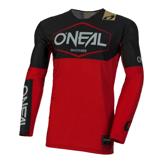 Мотокрос блуза ONEAL MAYHEM HEXX BLACK/RED V.24 - Мотокрос джърси от марка ONeal