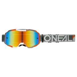 Мотокрос очила O'NEAL B-10 DUPLEX WHITE/GRAY/ORANGE - RADIUM RED V.24