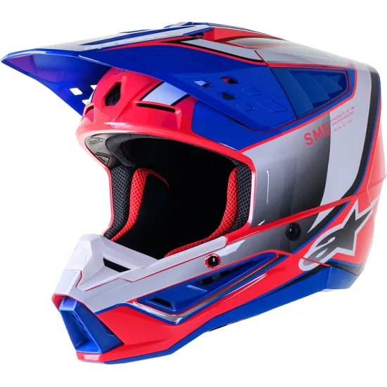 Мотокрос каска ALPINESTARS SM5 SAIL PK/BL - Мотокрос каски от марка Alpinestars