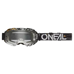 Мотокрос очила O'NEAL B-10 ATTACK BLACK/WHITE - CLEAR V.24