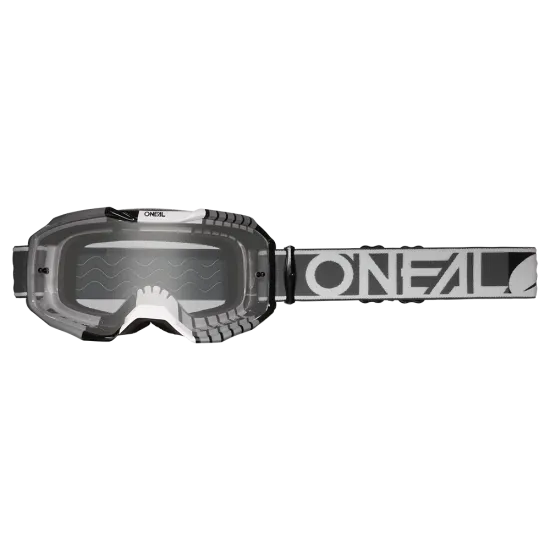 Мотокрос очила ONEAL B-10 DUPLEX GRAY/WHITE/BLACK - CLEAR V.24 - Мотокрос очила от марка ONeal