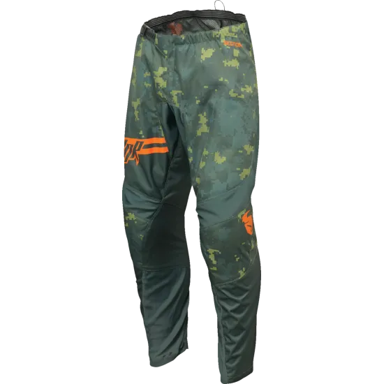 Мотокрос брич THOR SECTOR DIGI GREEN/ORANGE - Мотокрос брич от марка Thor