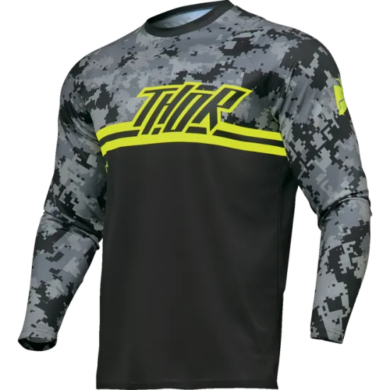 Мотокрос джърси THOR SECTOR DIGI GRAY/ACID - Мотокрос джърси от марка Thor