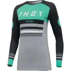 Дамско мотокрос джърси THOR PRIME BLAZE BLACK/TEAL