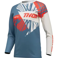 Дамско мотокрос джърси THOR WOMEN'S SECTOR SPLIT BLUE/ORANGE