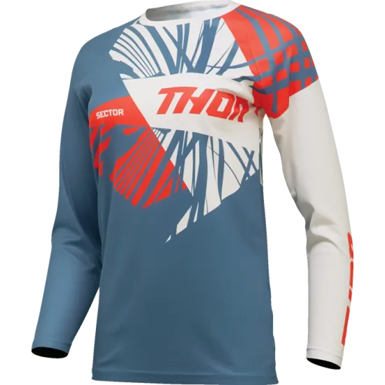 Дамско мотокрос джърси THOR WOMENS SECTOR SPLIT BLUE/ORANGE - Мотокрос джърси от марка Thor