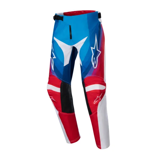 Детски мотокрос брич ALPINESTARS RAC-PNEU B/R/W - Детски брич панталони от марка Alpinestars