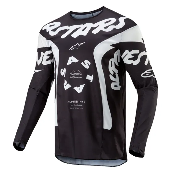 Мотокрос джърси ALPINESTARS RAC-HANA BLK/WHT - Мотокрос джърси от марка Alpinestars